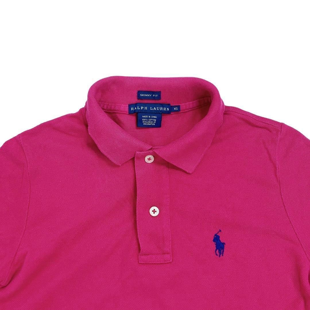 06T023☆ RALPH LAUREN スリムフィット 鹿の子 半袖ポロシャツ
