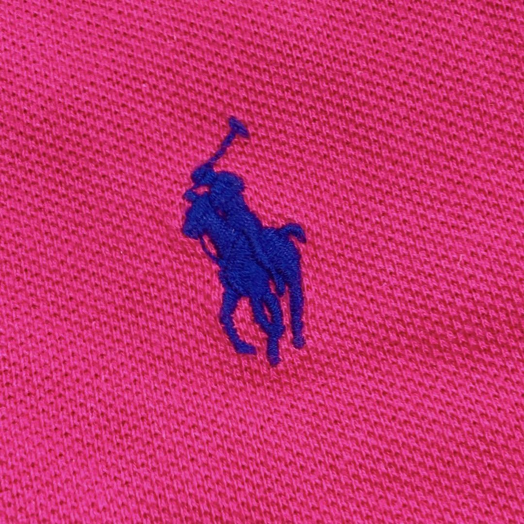 06T023☆ RALPH LAUREN スリムフィット 鹿の子 半袖ポロシャツ