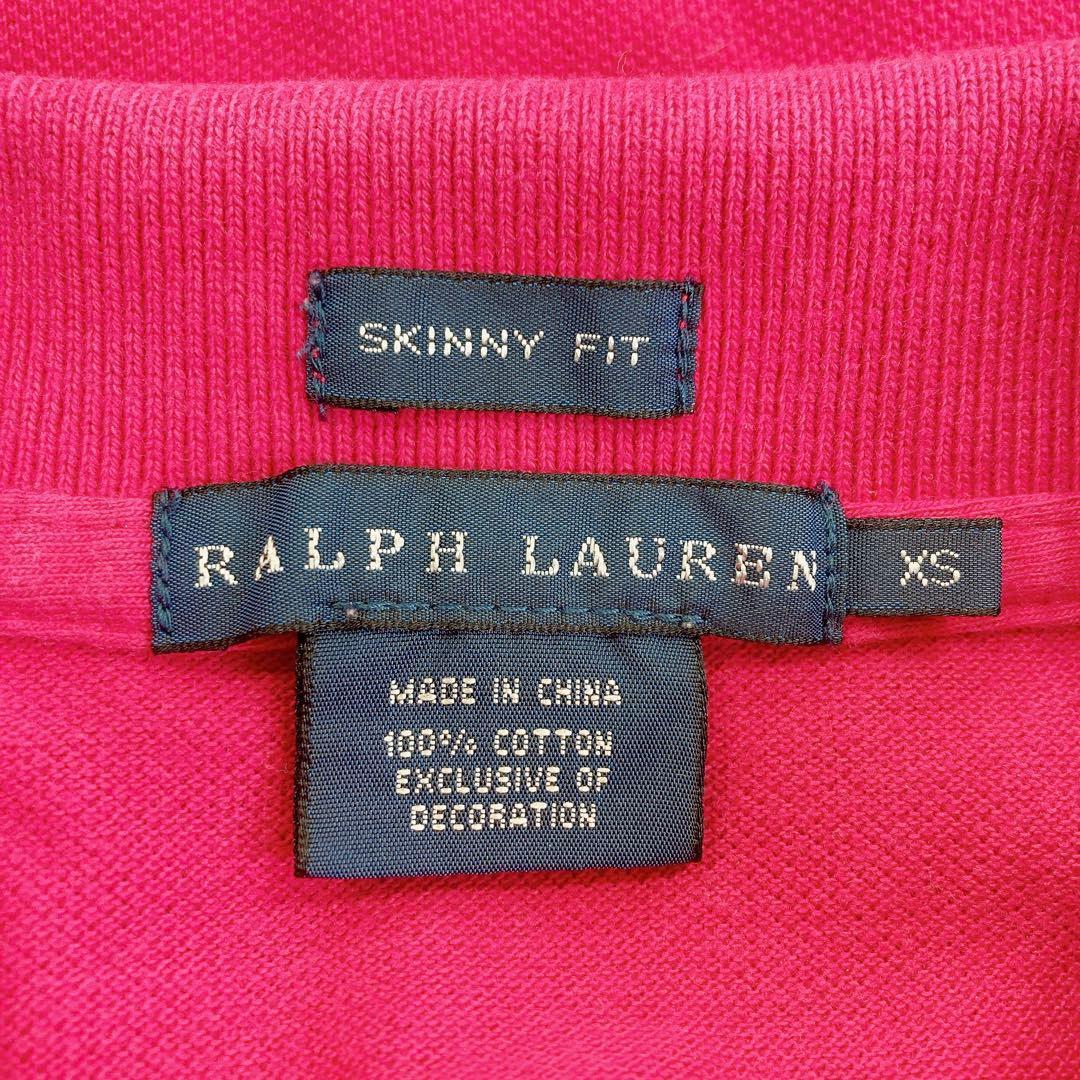 06T023☆ RALPH LAUREN スリムフィット 鹿の子 半袖ポロシャツ