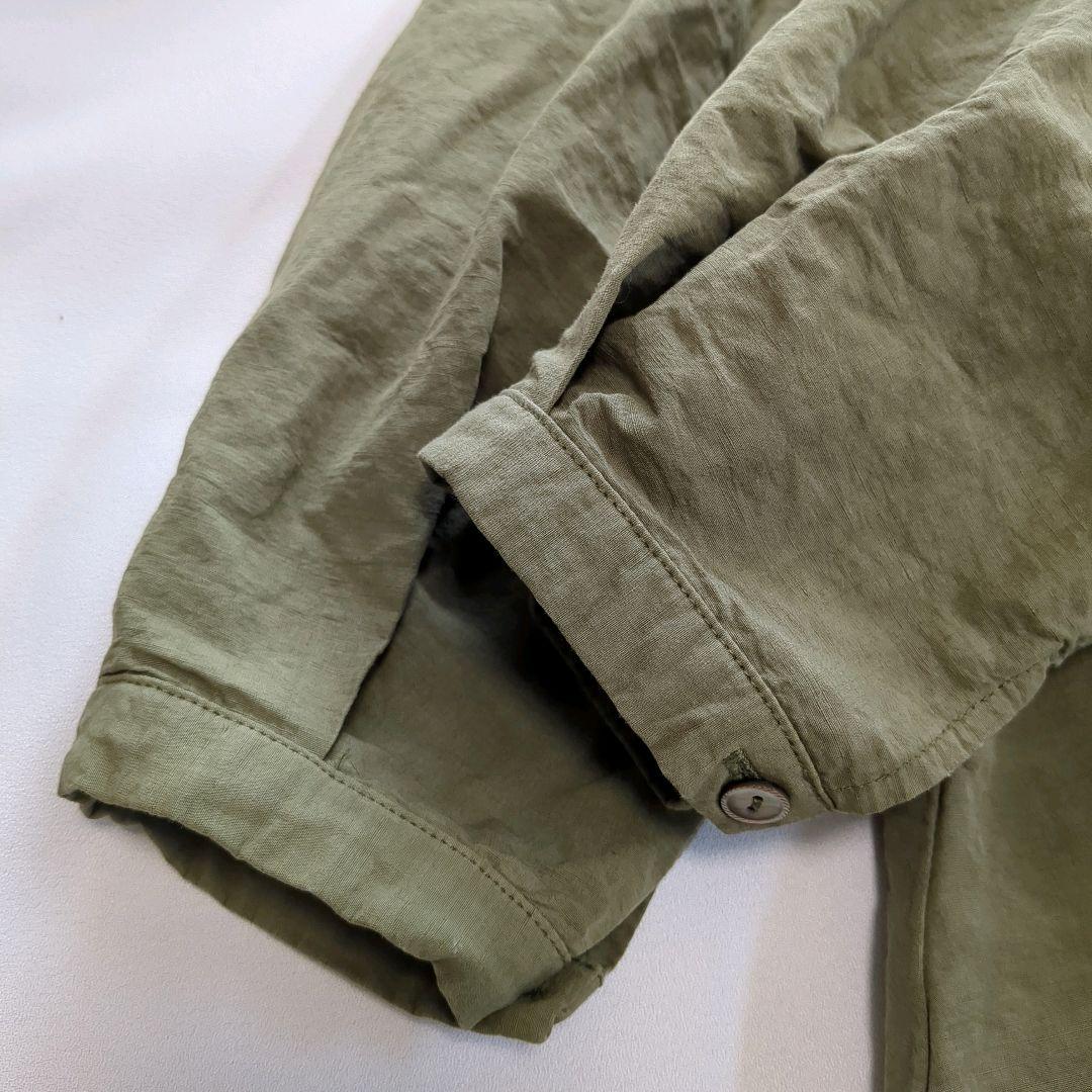 nest Robe│コットンリネン ロングワンピース ゆったり カーキ 洗える