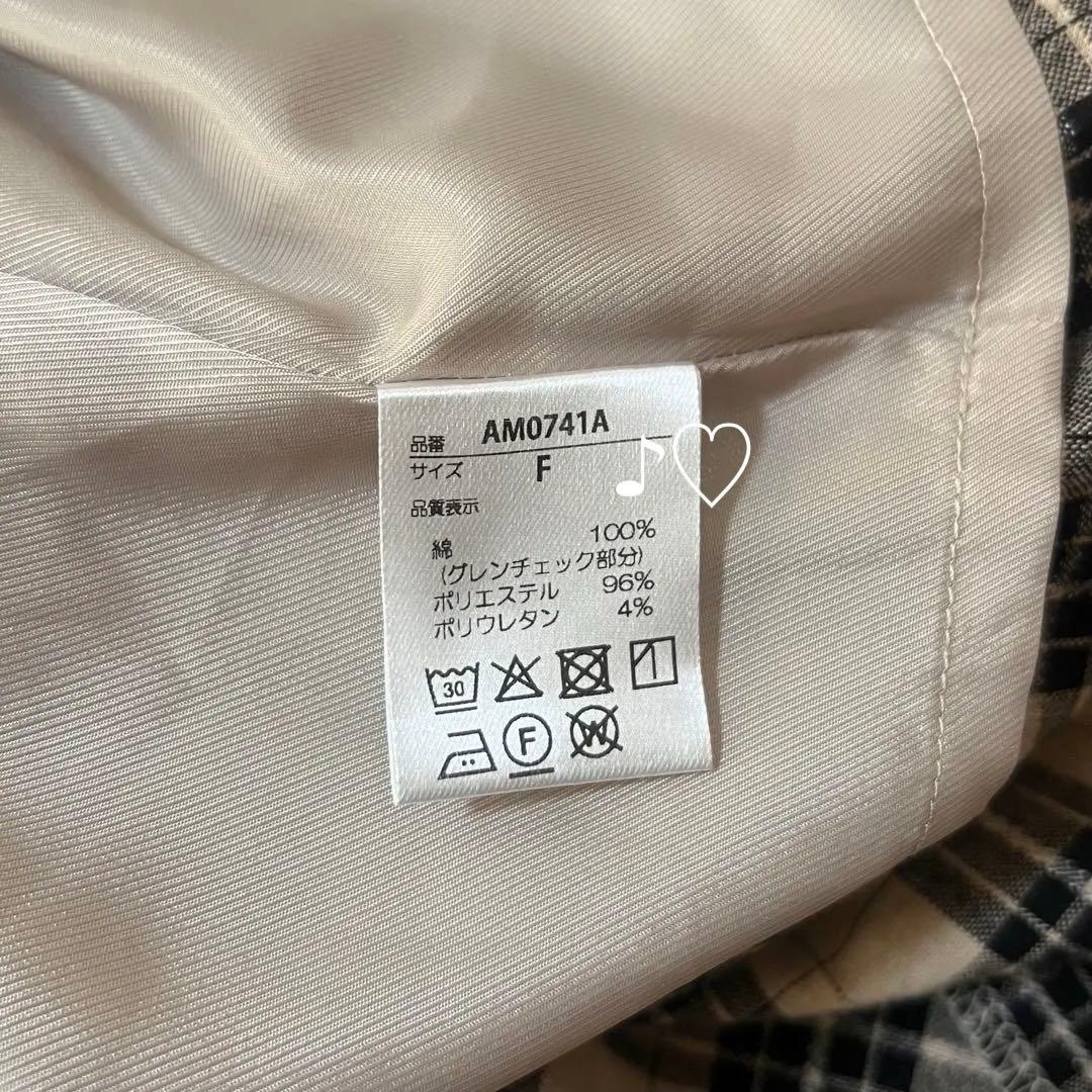 ワンピース And Mary Nadia check long dress