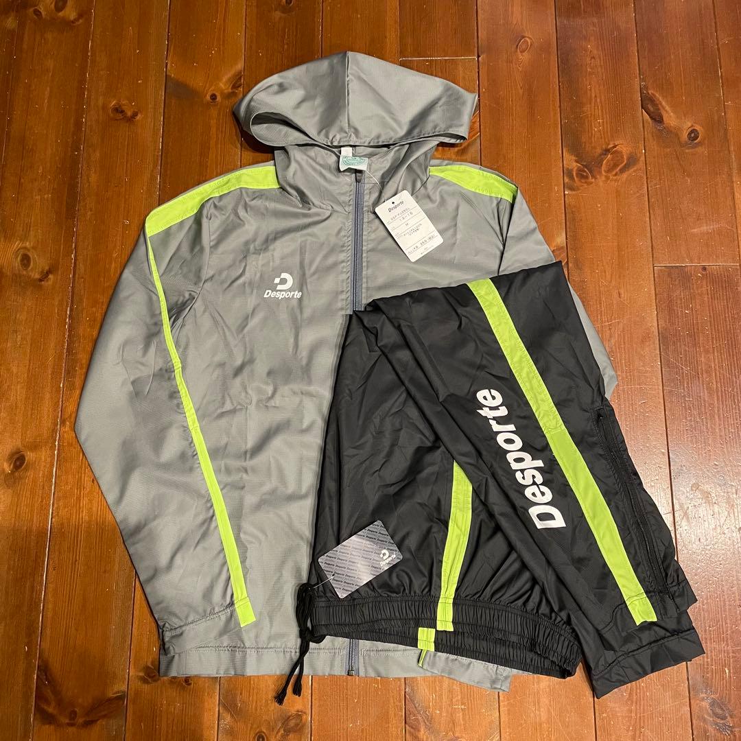 【新品】Desporte M/Sサイズ ピステパーカー上下セット チャコールG