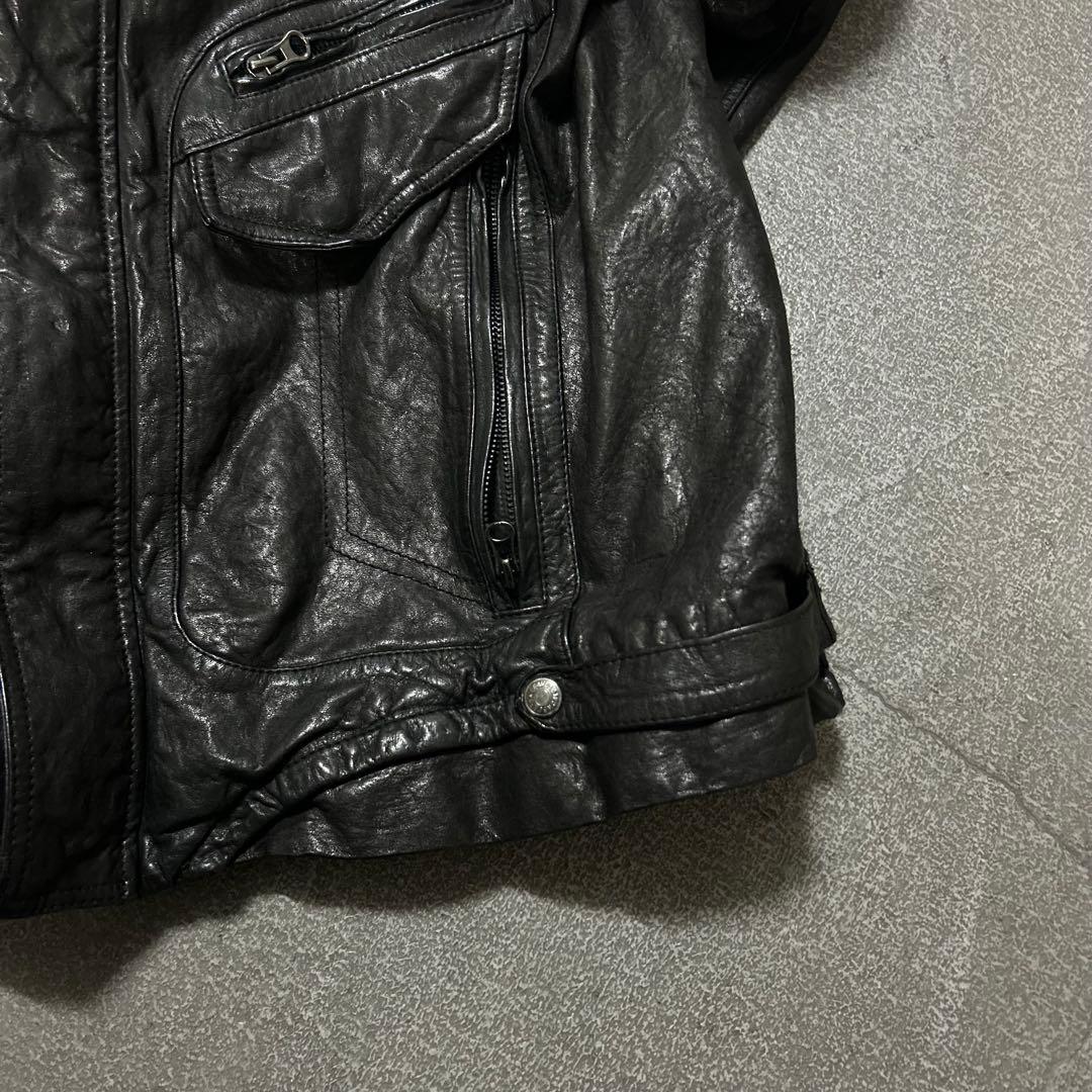 archive ギミックレザージャケット ダークウェア hedi boy