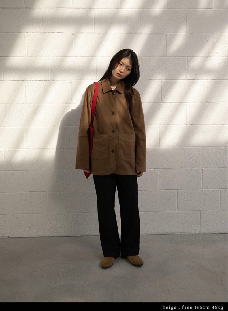 ジャケット・アウター OHOTORO Henry Suede Jacket