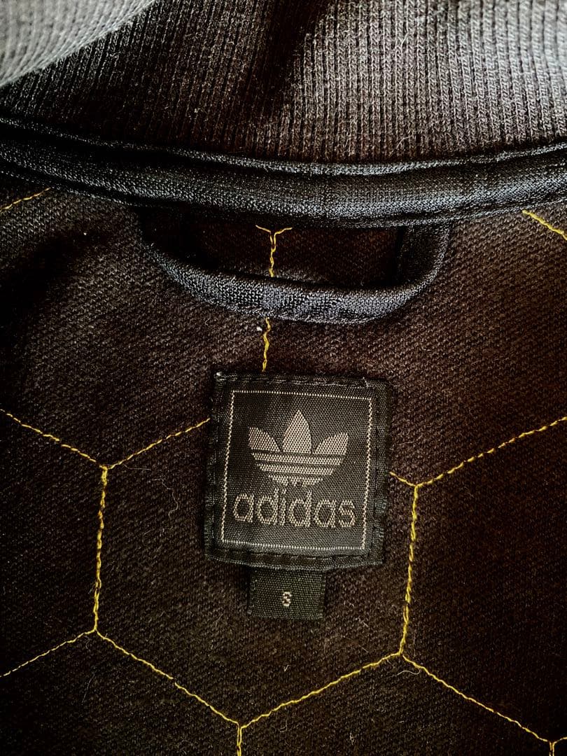 アディダス◆サッカーボール柄 金刺繍ジャージ S