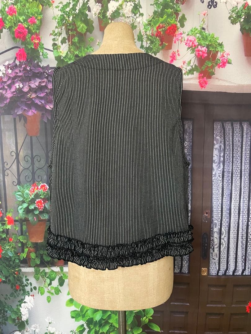 ポラリスハッチ340TRUBE裾フリル付き可愛いベストセットアップ