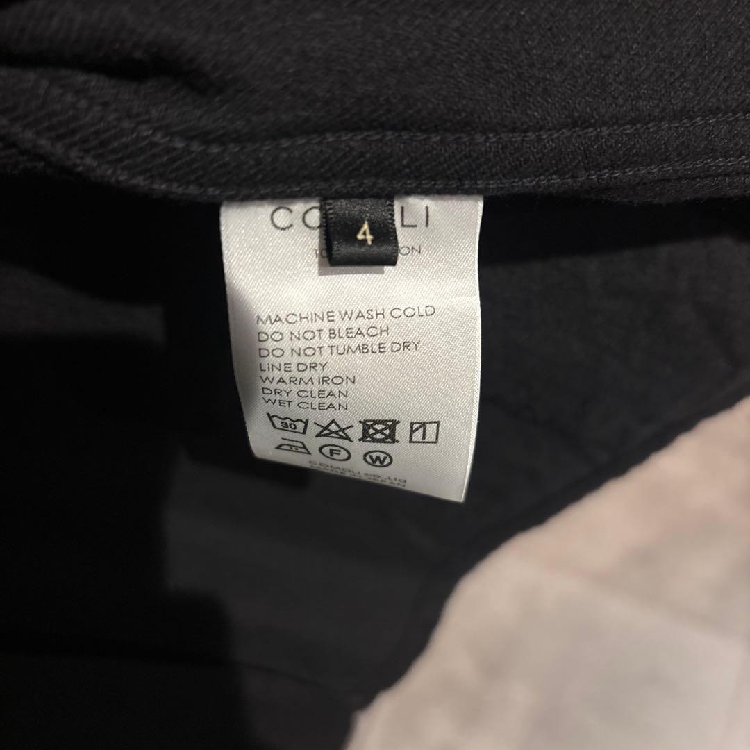 COMOLI デニムワークジャケット ブラック サイズ4