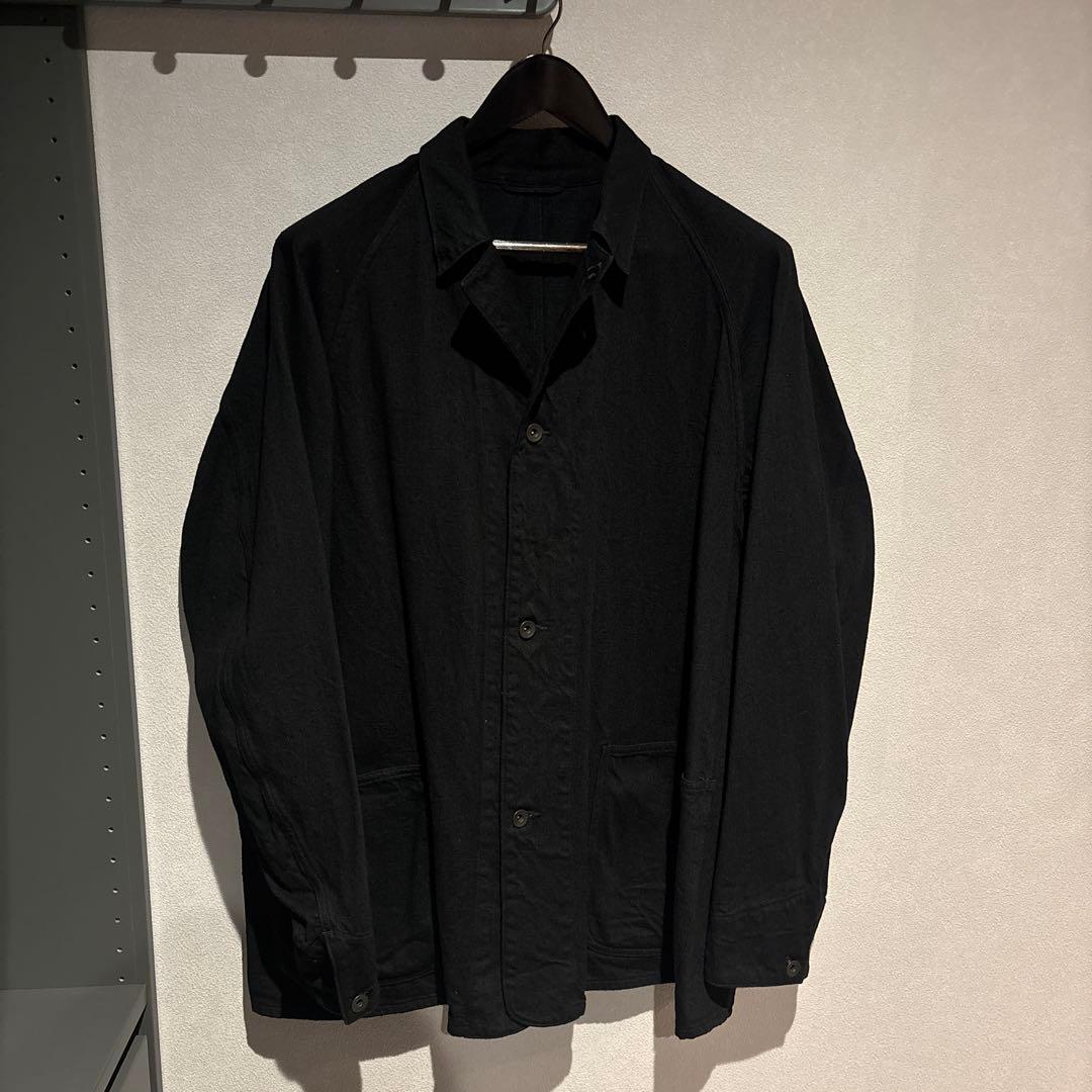COMOLI デニムワークジャケット ブラック サイズ4