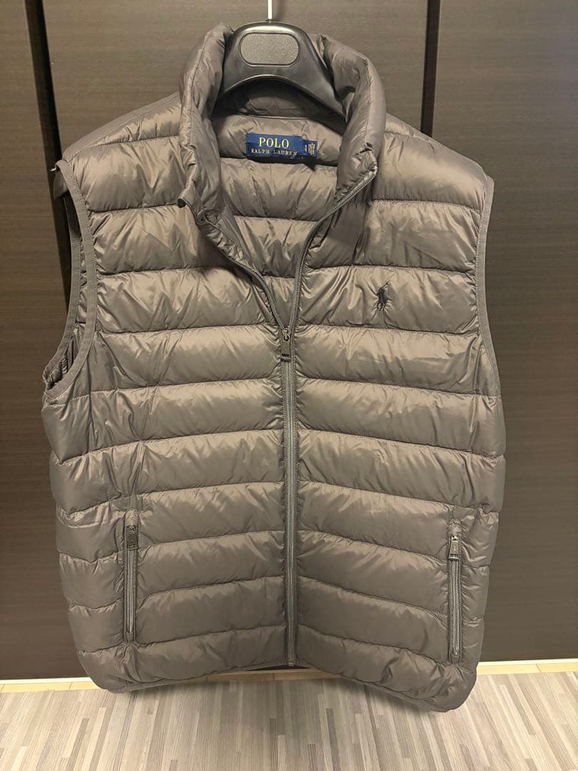極美品【ポロラルフローレン】ダウンベストジャケット XL グレー