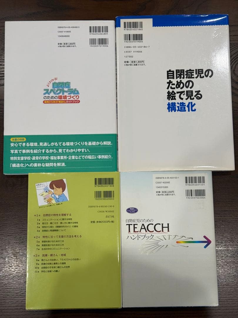 自閉症支援 TEACCHハンドブック 4冊セット