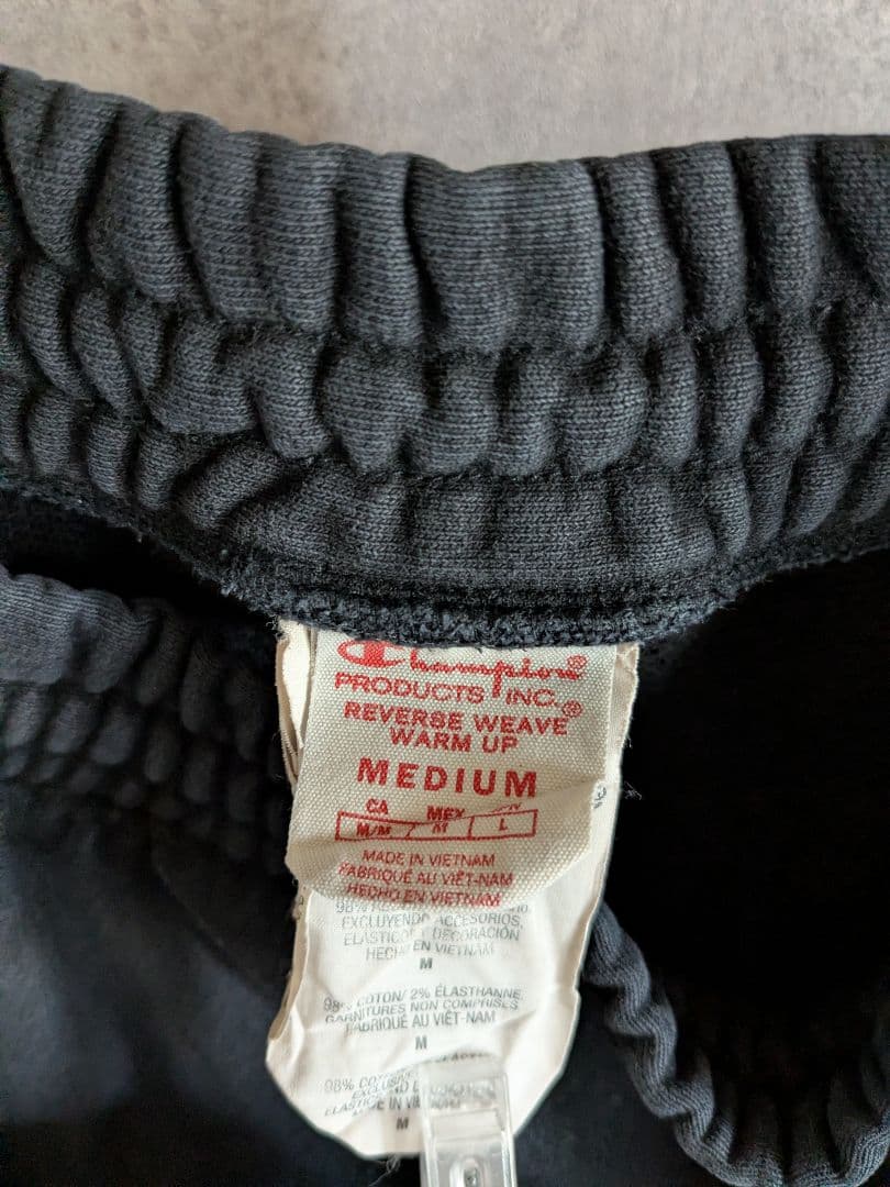 チャンピオン　リバースウィーブ　スウェット　パンツ　ネイビー　ジョガーパンツ