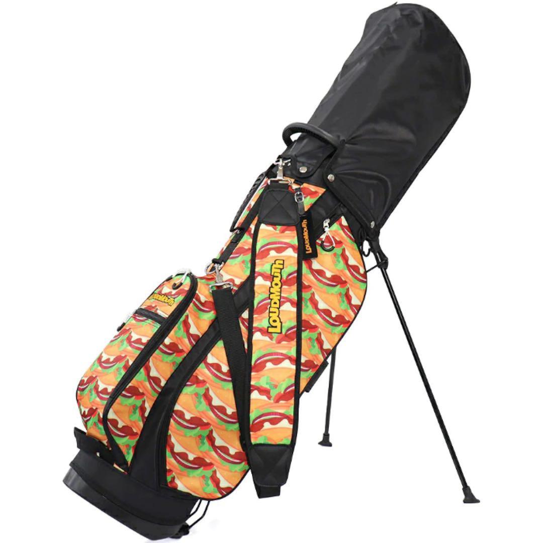 【新品】ラウドマウス LM-CB0031 スタンドキャディバッグ バーガーマニア