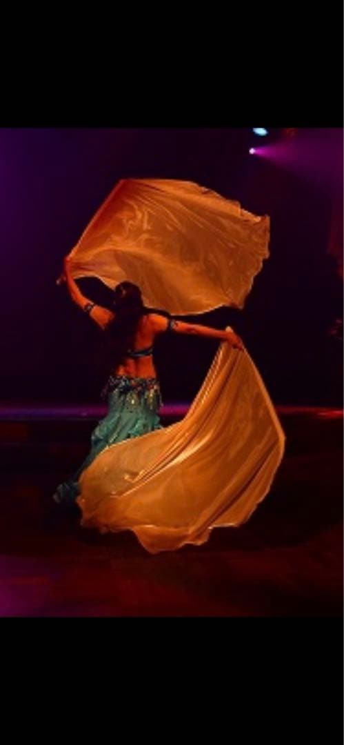 フラッグ二本組　金✖️ピンク　ベリーダンスアイテム　旗