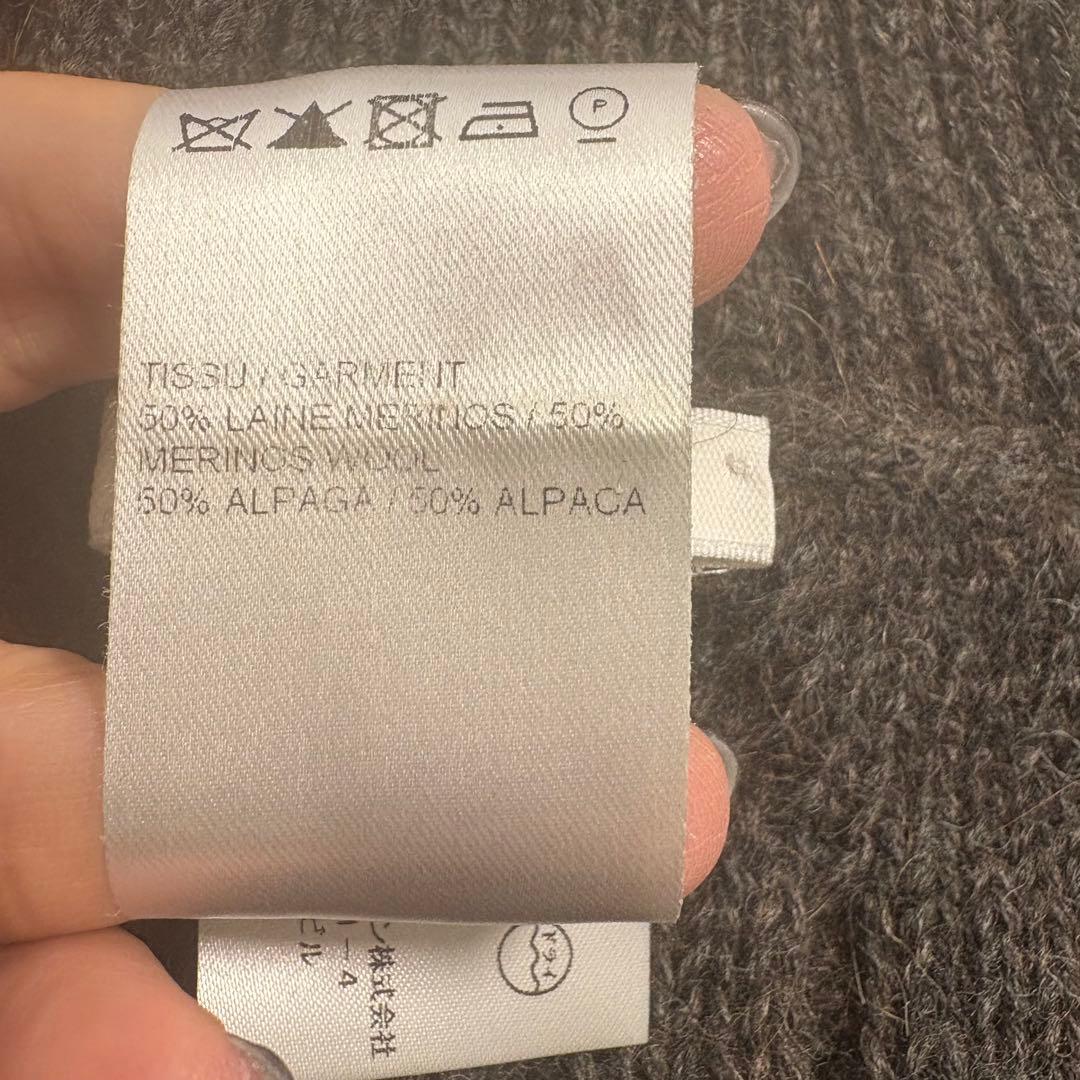 【美品❣️】Chloéアルパカウール　ケーブルニットポンチョ