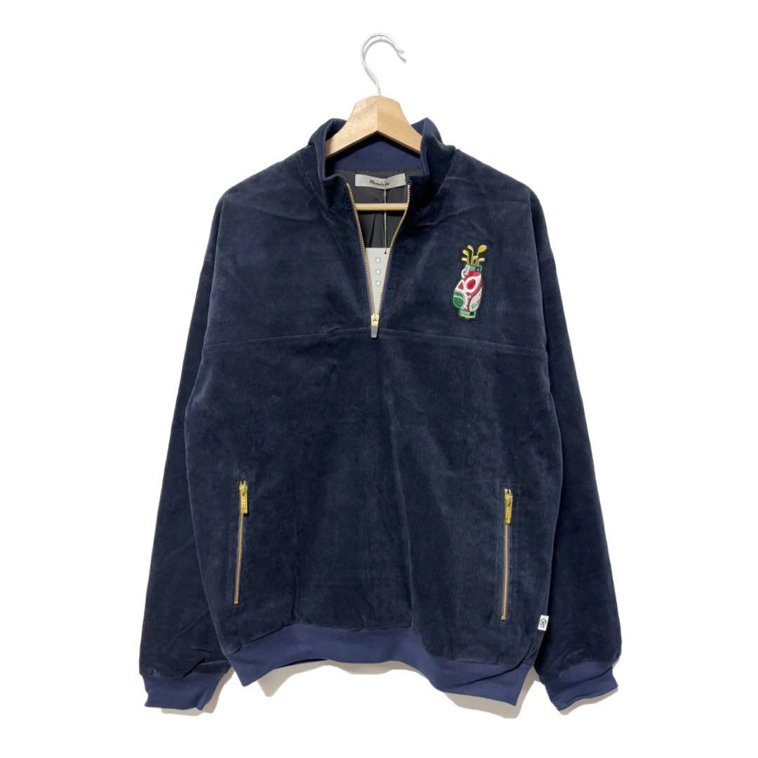 ラッセルノ ゴルフ キャディーバッグ コーデュロイ アノラック ネイビー M 4