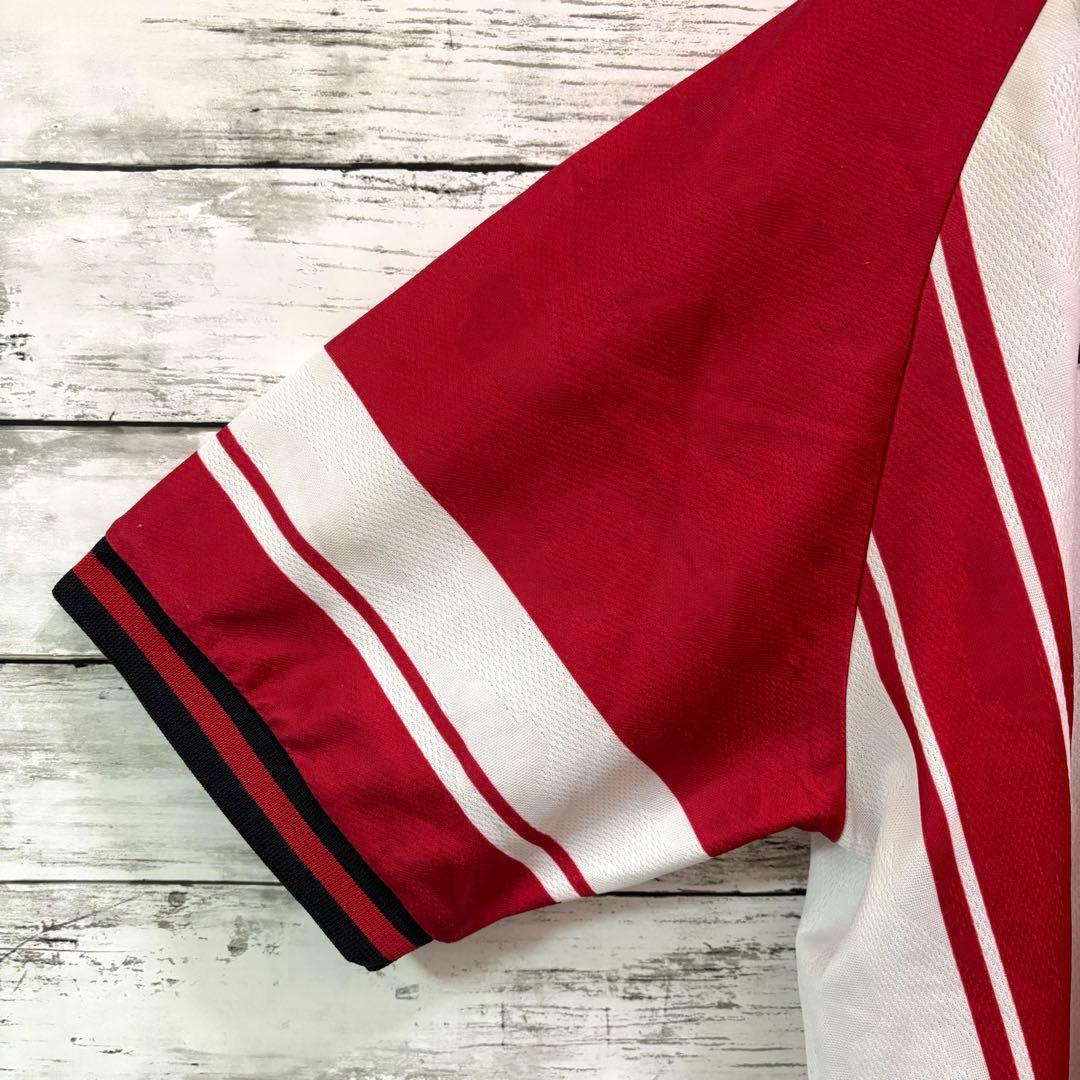 【希少】90s 銀タグ ナイキ ゲームシャツ ユニフォーム 刺繍ロゴ UK製 L