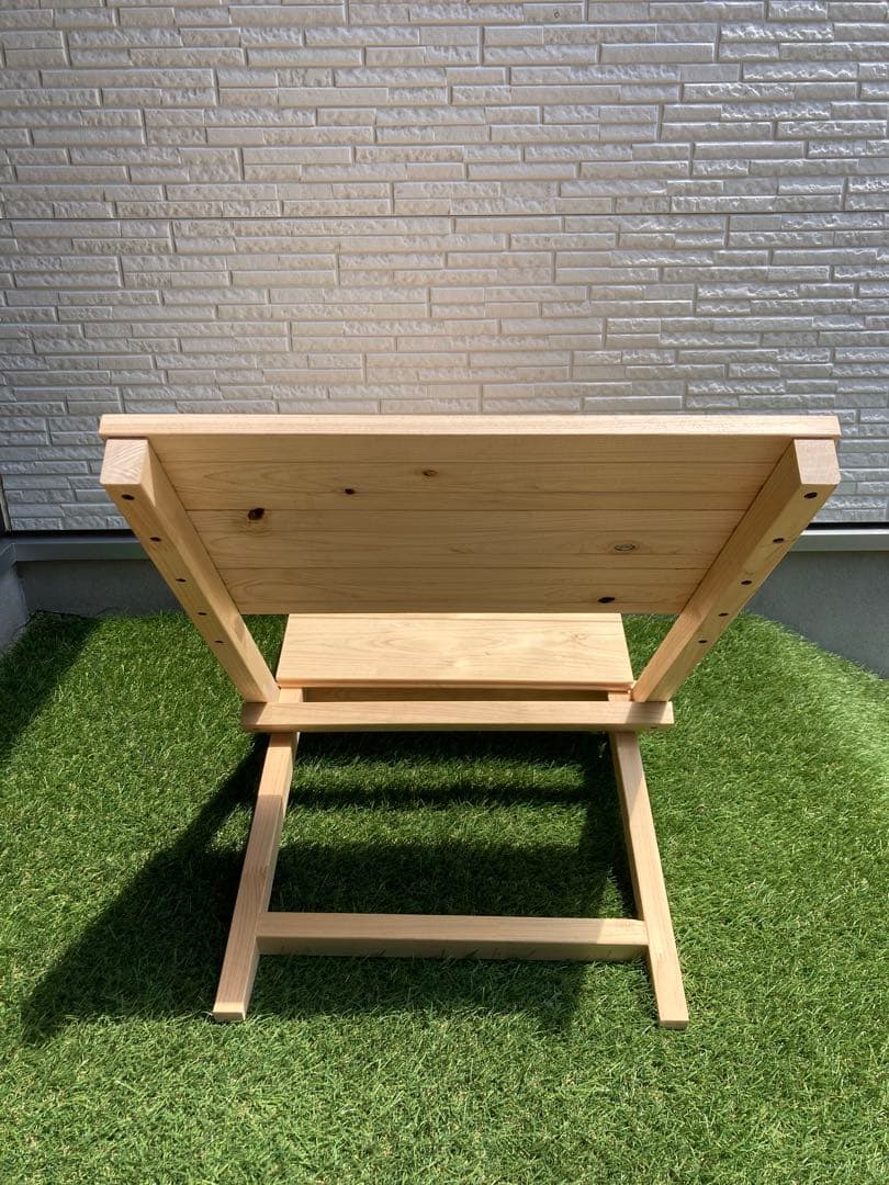 ChifeSteward　クロス　チェア　椅子　キャンプ　簡単組立　ひのき