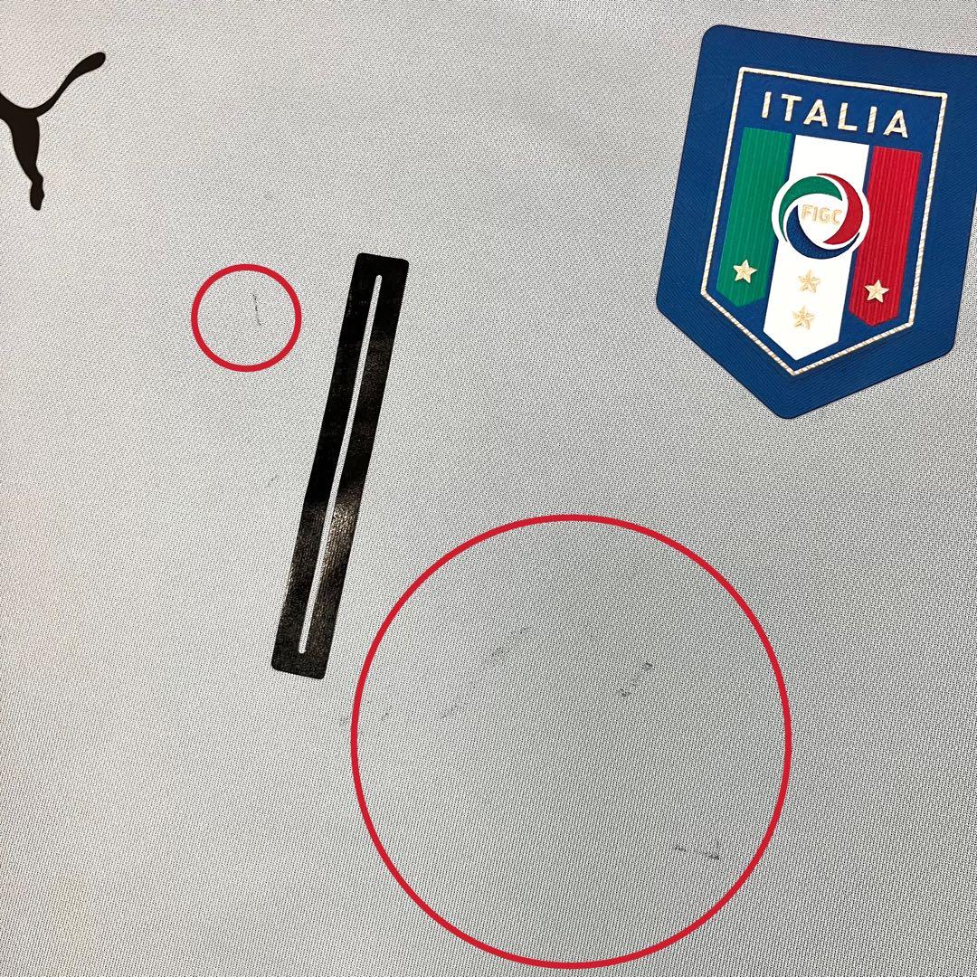 PUMA サッカーイタリア代表 ブッフォン #1 GKシャツ 古着 水色 XL