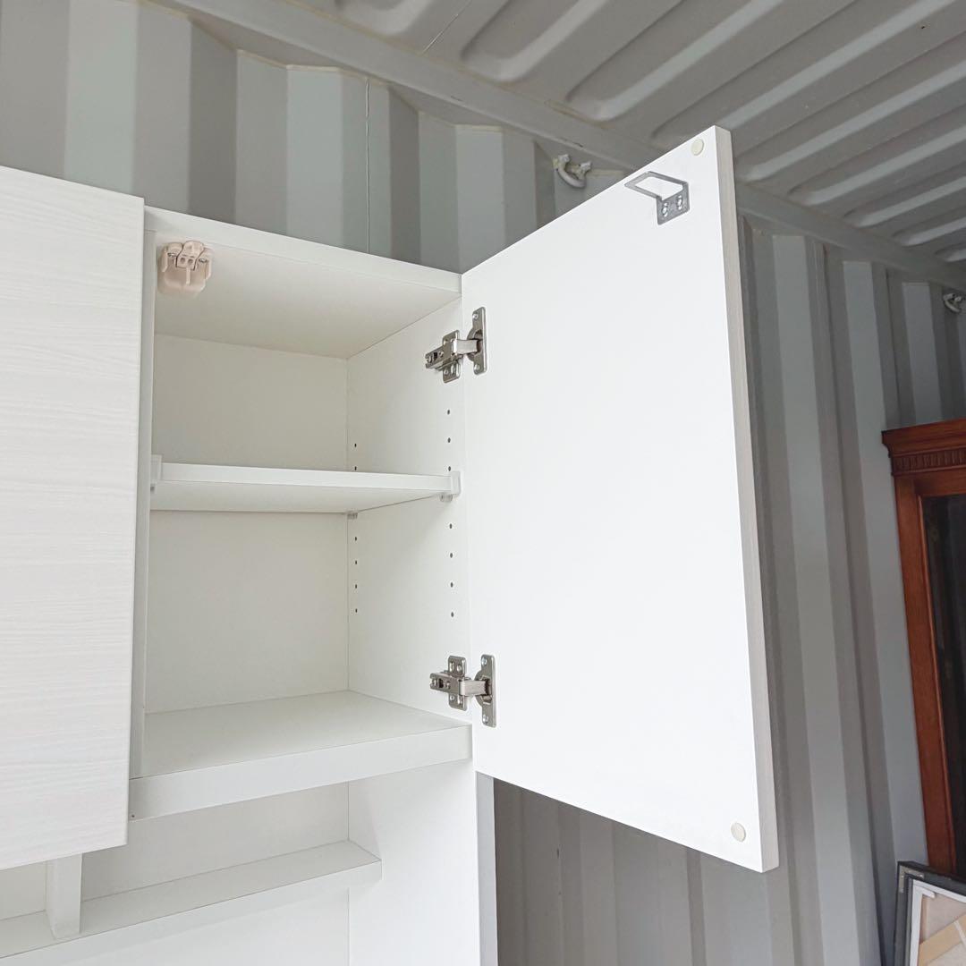 取付無料！ニトリ ソレル おしゃれホワイトインテリア キッチンボード 食器棚✨