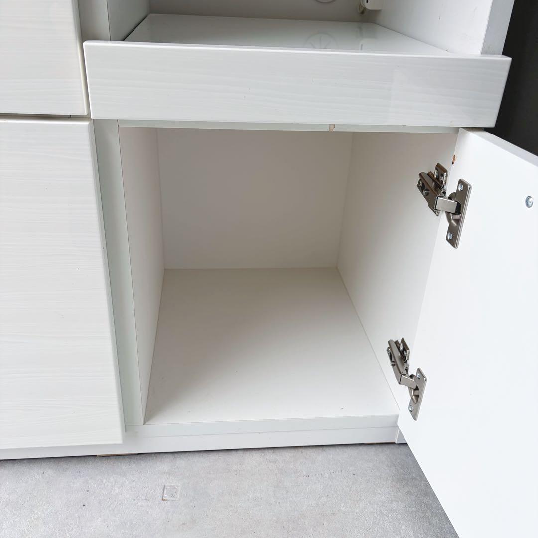 取付無料！ニトリ ソレル おしゃれホワイトインテリア キッチンボード 食器棚✨