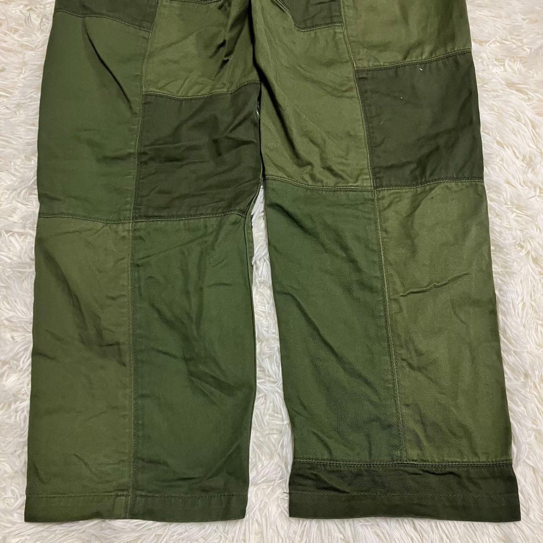 《美品30人気早い者勝ち》エクストララージパッチワークベイカーパンツストリート