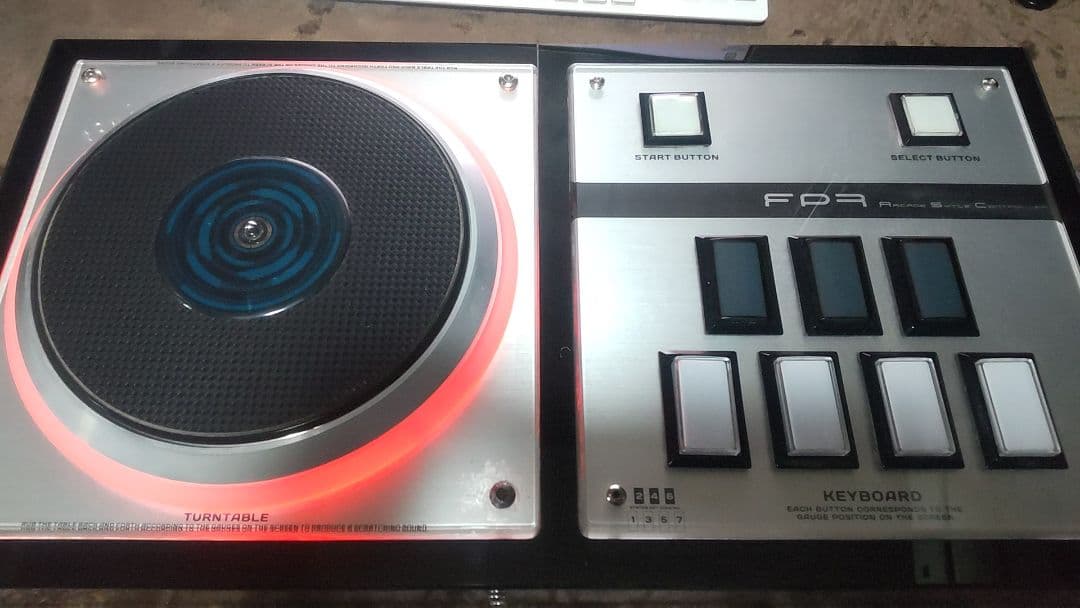 美品 ビートマニア DAO 最新FP7 三和ボタン 静音化 新基板 オムロンsw