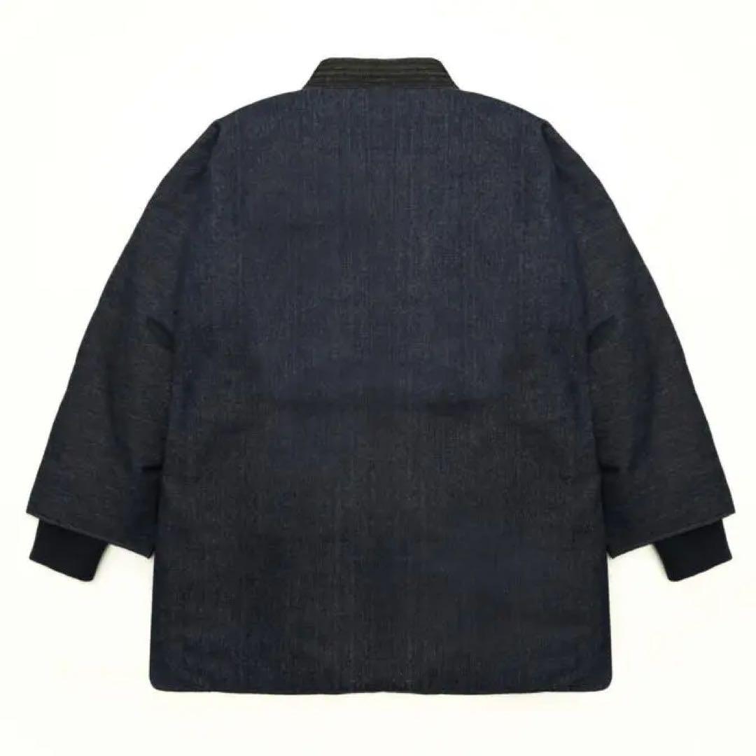 寒風寒波上等デニム半纏（ハンテン）NAVY×BLACK