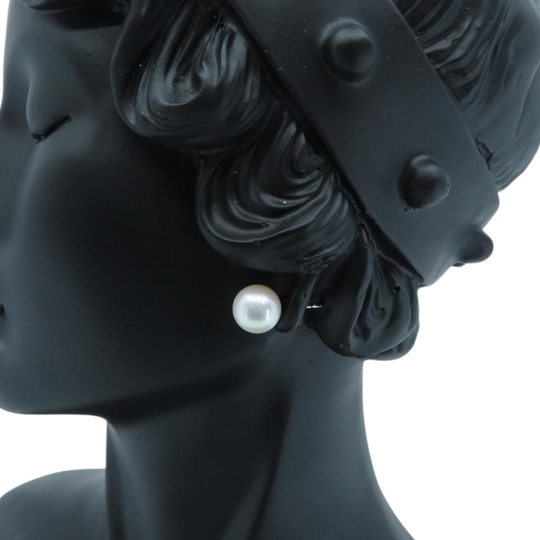 タサキ 大粒 パール ホワイト ゴールド ピアス 片耳 UM25