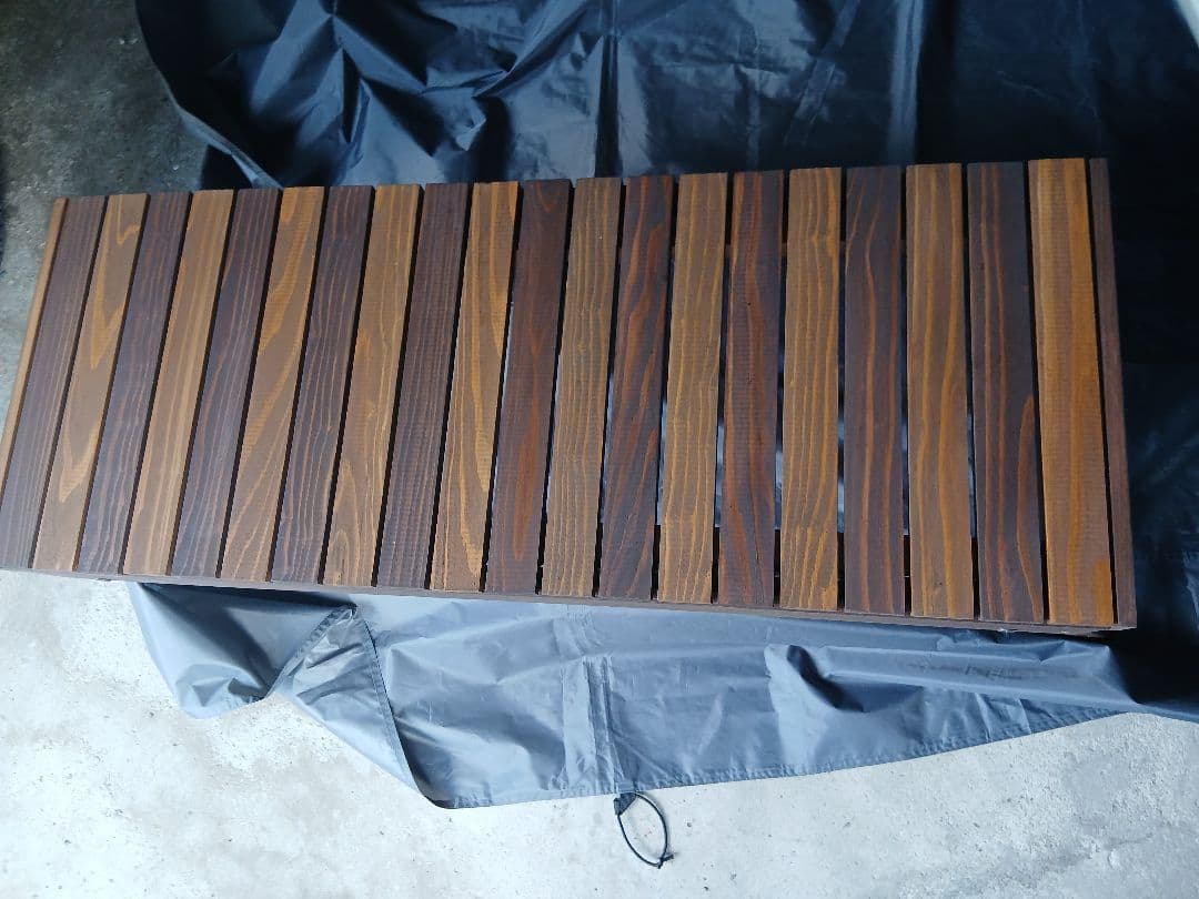 木製折りたたみテーブル ブラウン