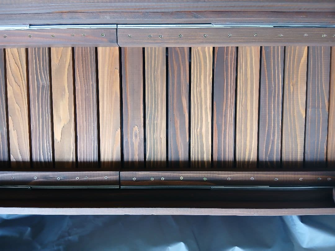 木製折りたたみテーブル ブラウン