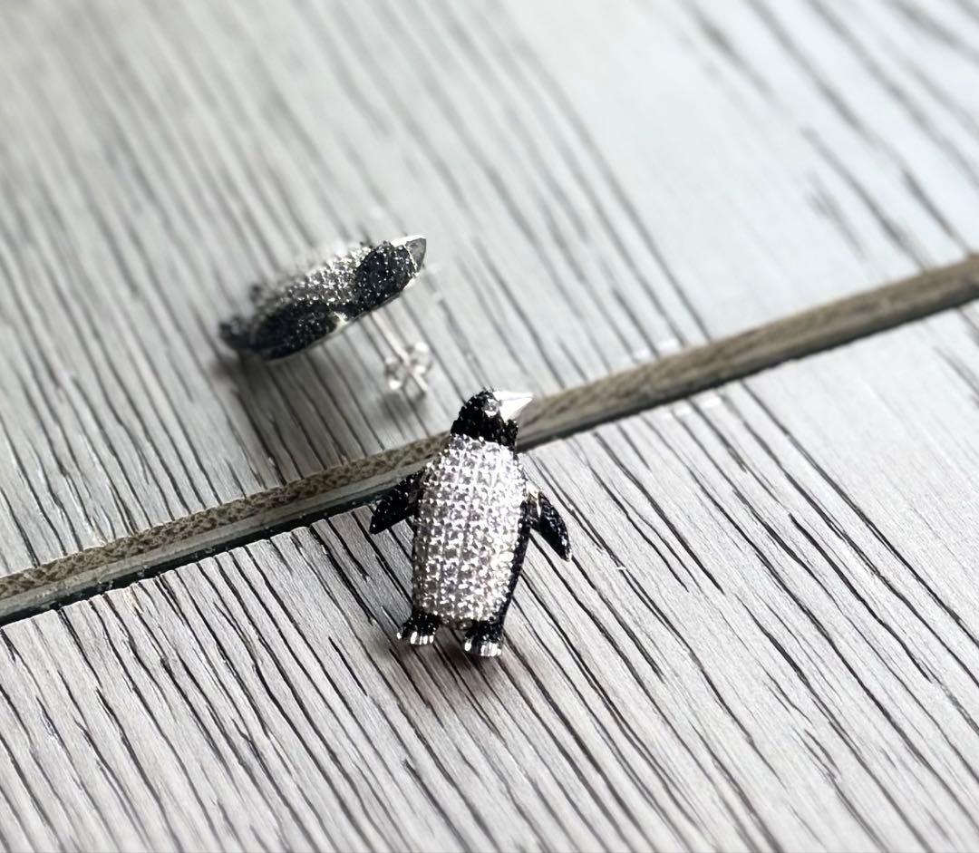 実物写真❤️ミオハルタカ好き❤️ ペンギンピアス