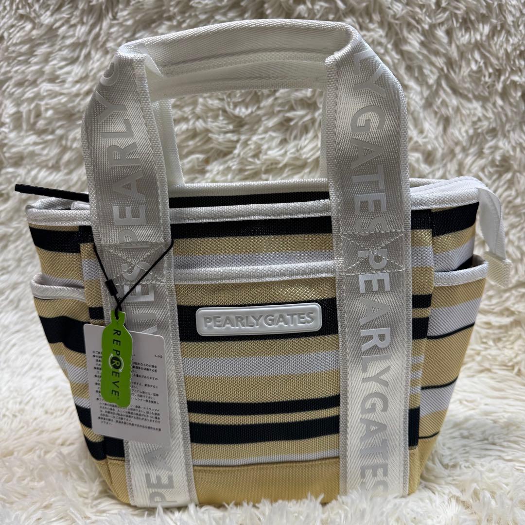 PEARLY GATES（パーリーゲイツ）　マルチボーダー柄　カートバッグ