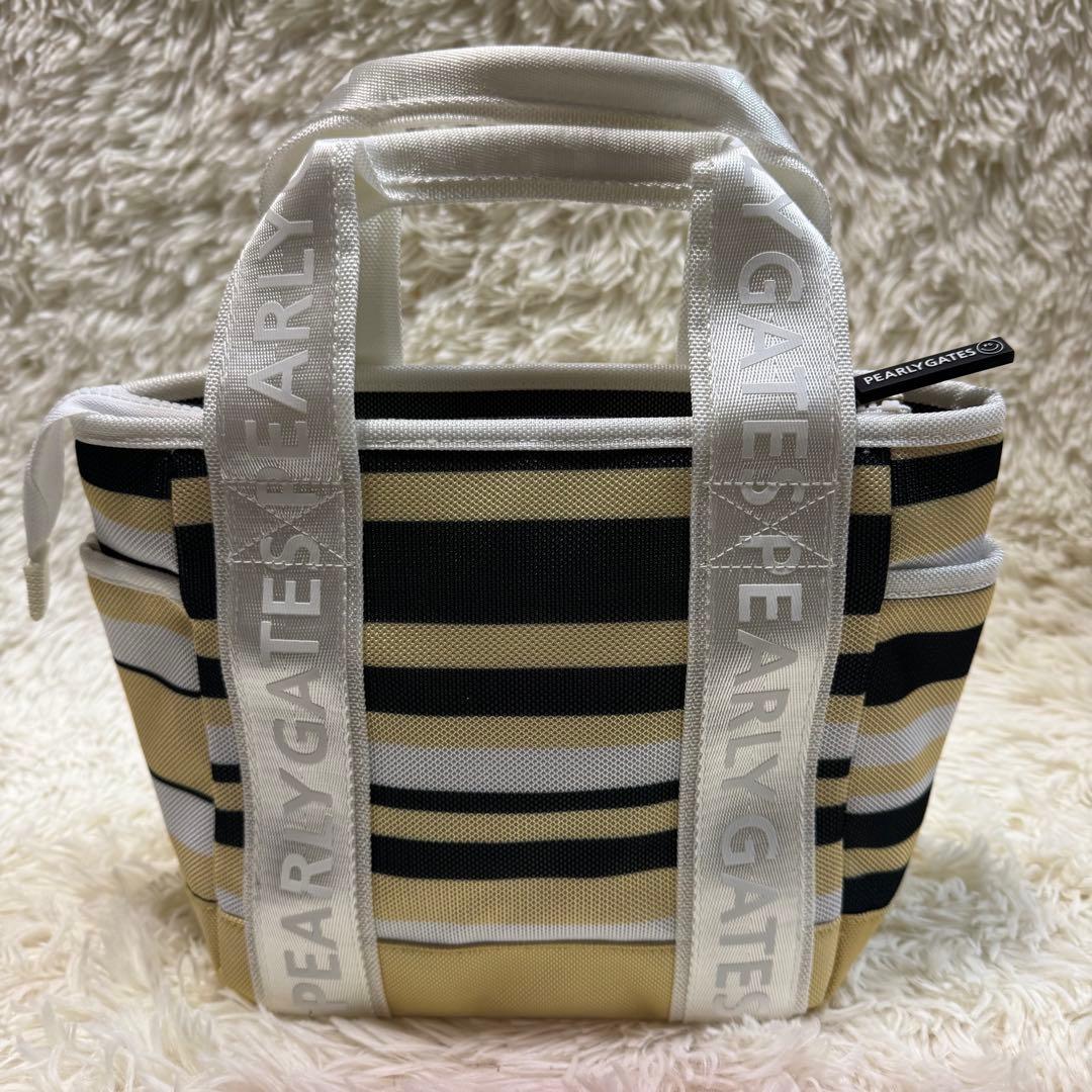 PEARLY GATES（パーリーゲイツ）　マルチボーダー柄　カートバッグ