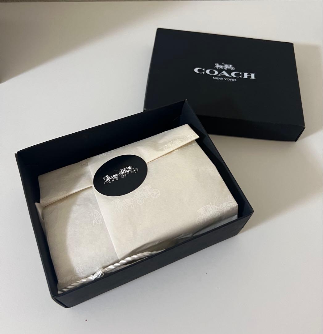 COACH ホワイト レザー キーケース