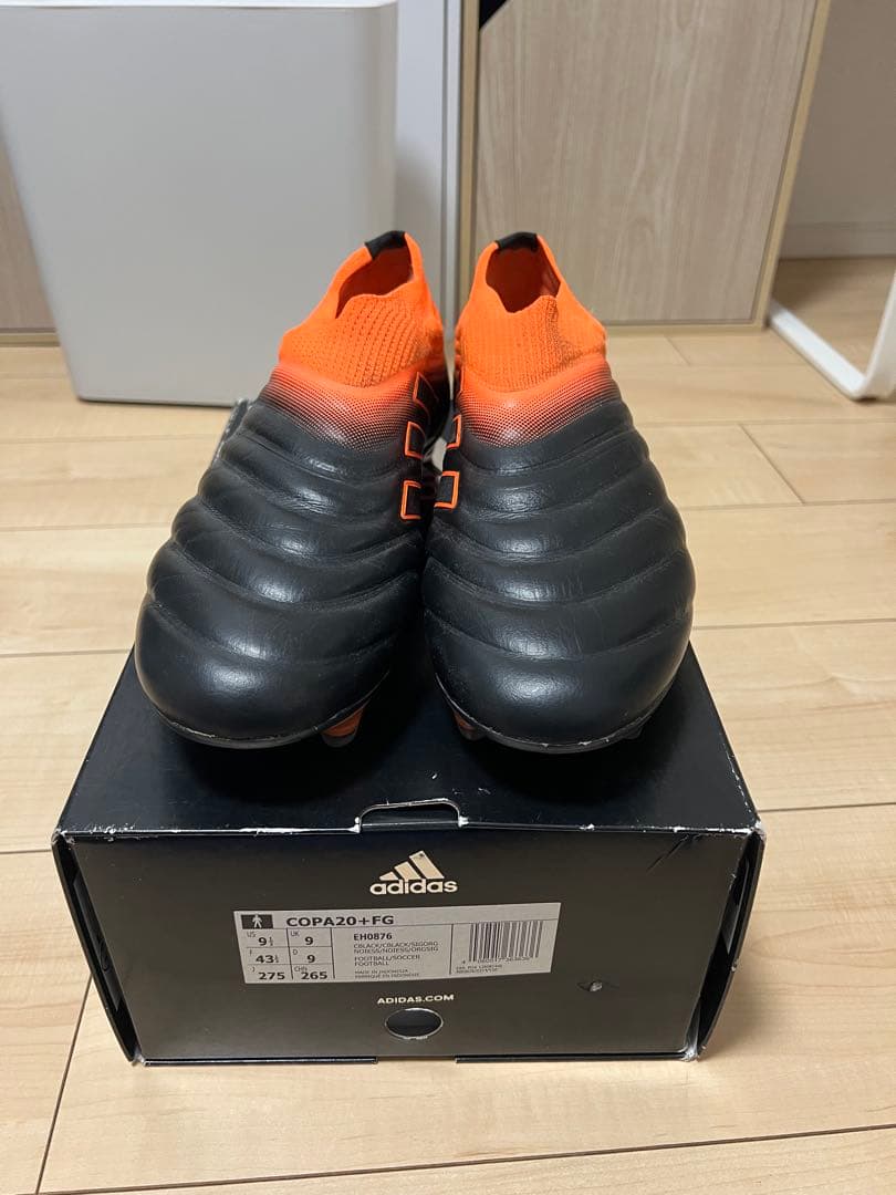 adidas コパ 20+ FG 27.5cm コアブラック×シグナルオレンジ