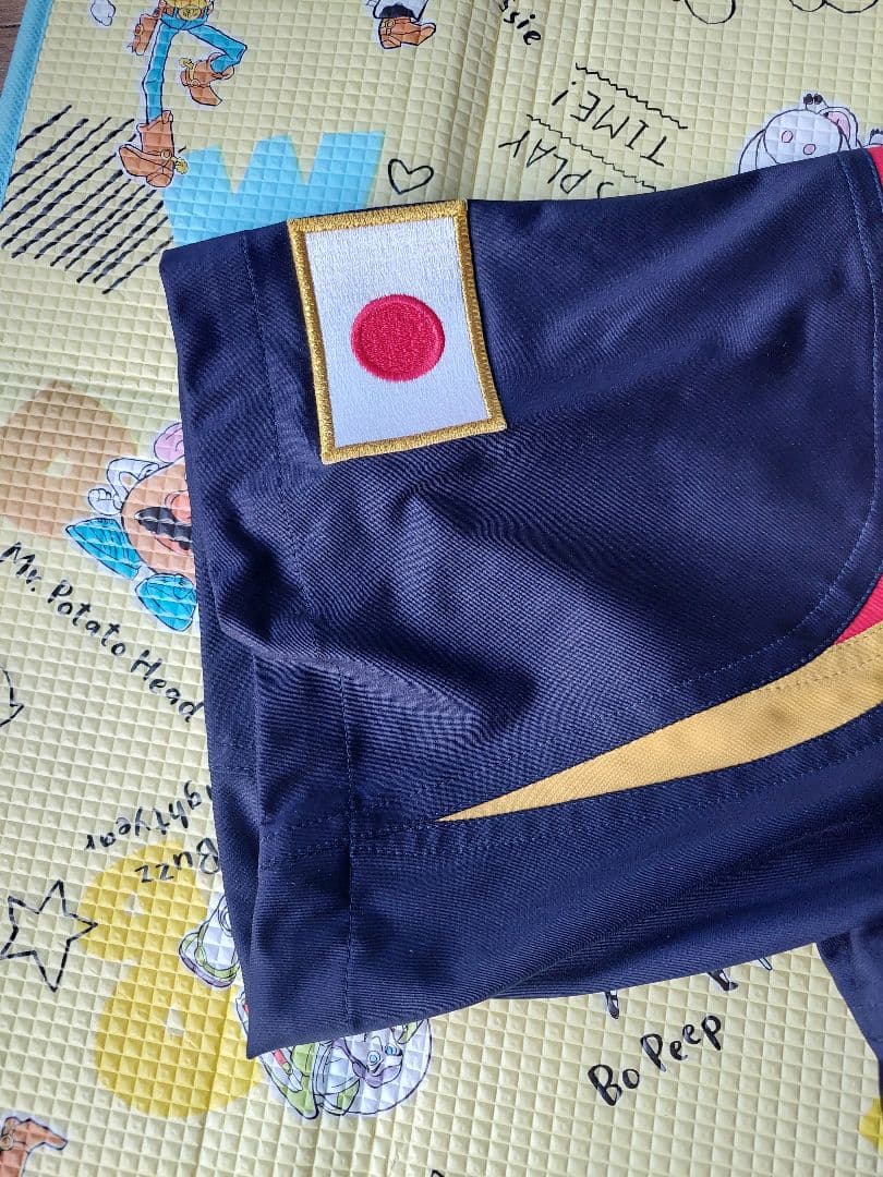 侍JAPANオーセンティックMizuno ジッパー付き半袖ジャケット M