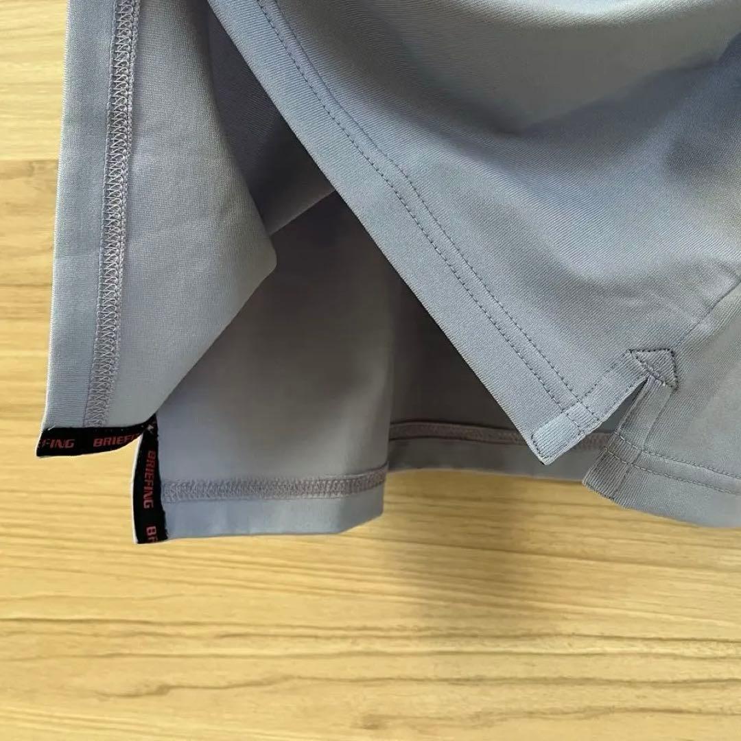 新品★24,200円 BRIEFING マリンストライプポロシャツ 紺灰メンズS