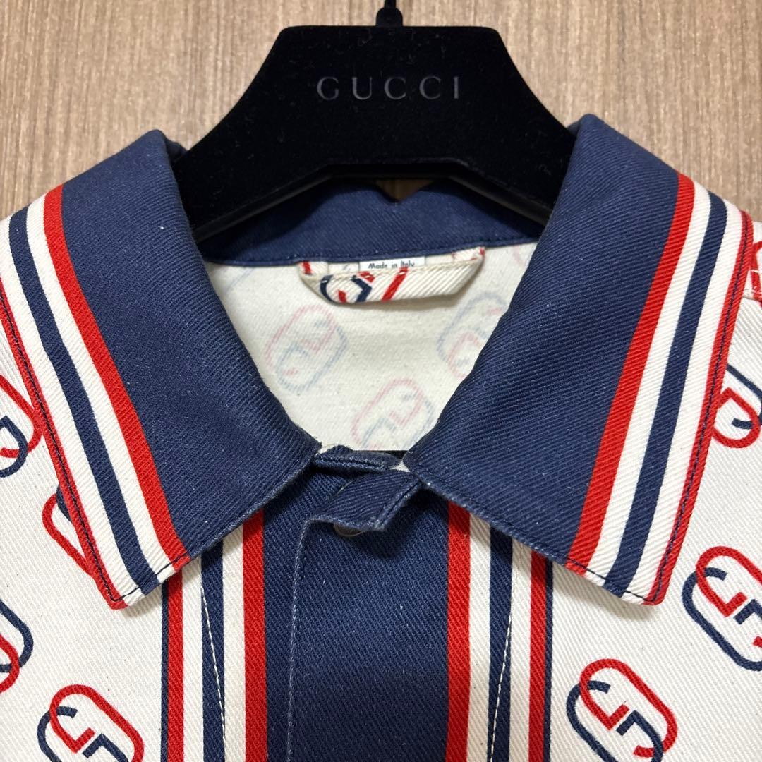 GUCCI インターロッキング　GG デニムジャケット　Gジャン　サイズ44