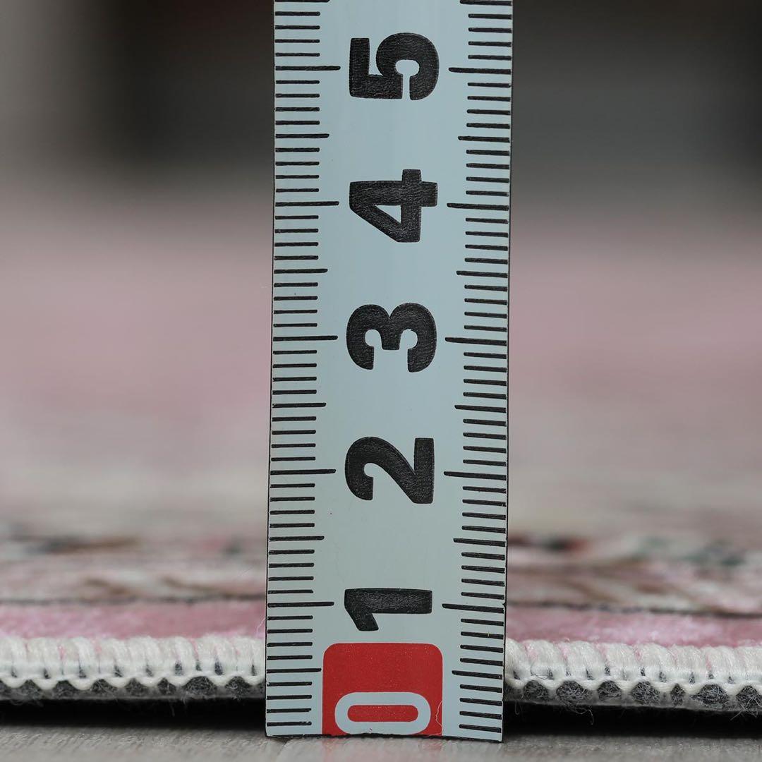 【新品】洗濯機で洗えるペルシャ絨毯『シャーラ　ピンク』