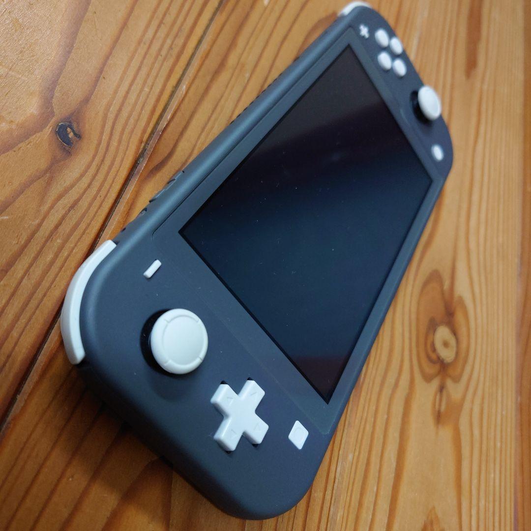 Nintendo Switch Lite グレー本体 + ケース2個　箱説明書