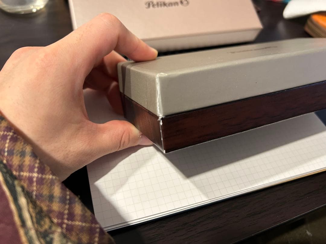 ペリカン万年筆　M200 マーブルブルー　中字(M)