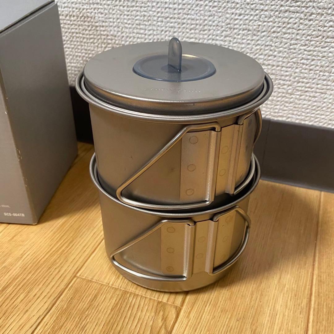 【新品・未使用】 peak ソロセット チタン（袋なし）