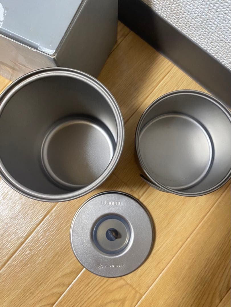 【新品・未使用】 peak ソロセット チタン（袋なし）