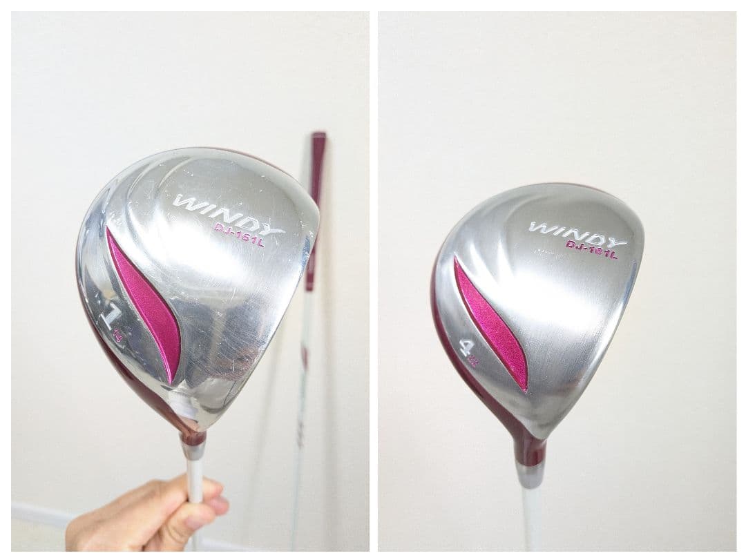 レディース KASCO WILSON キャディバッグ付きゴルフクラブセット