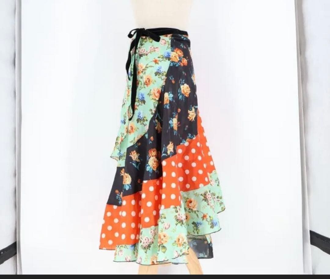 フラメンコ スカート ラップスカート