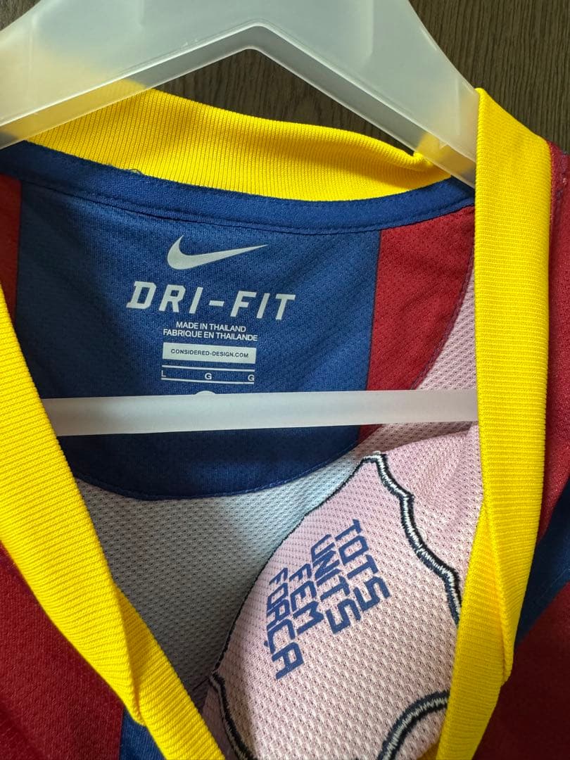正規品ナイキ　FCバルセロナ2010/2011 メッシ10番シャツ L