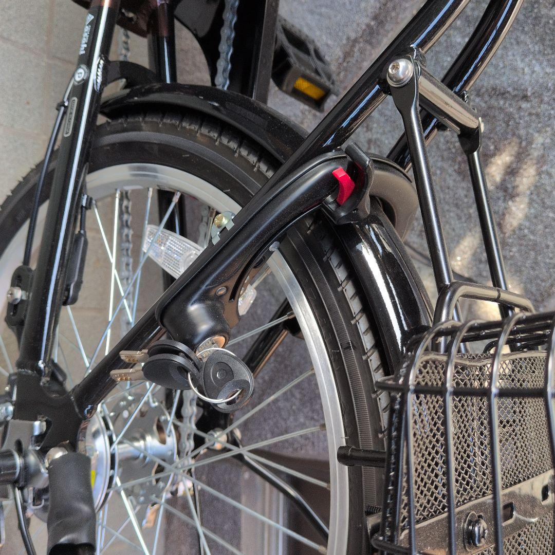 ENERSYS 電動アシスト自転車 ブラウン 前後カゴ付き