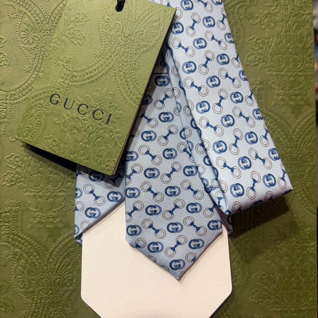 GUCCI ロゴパターン ネクタイ