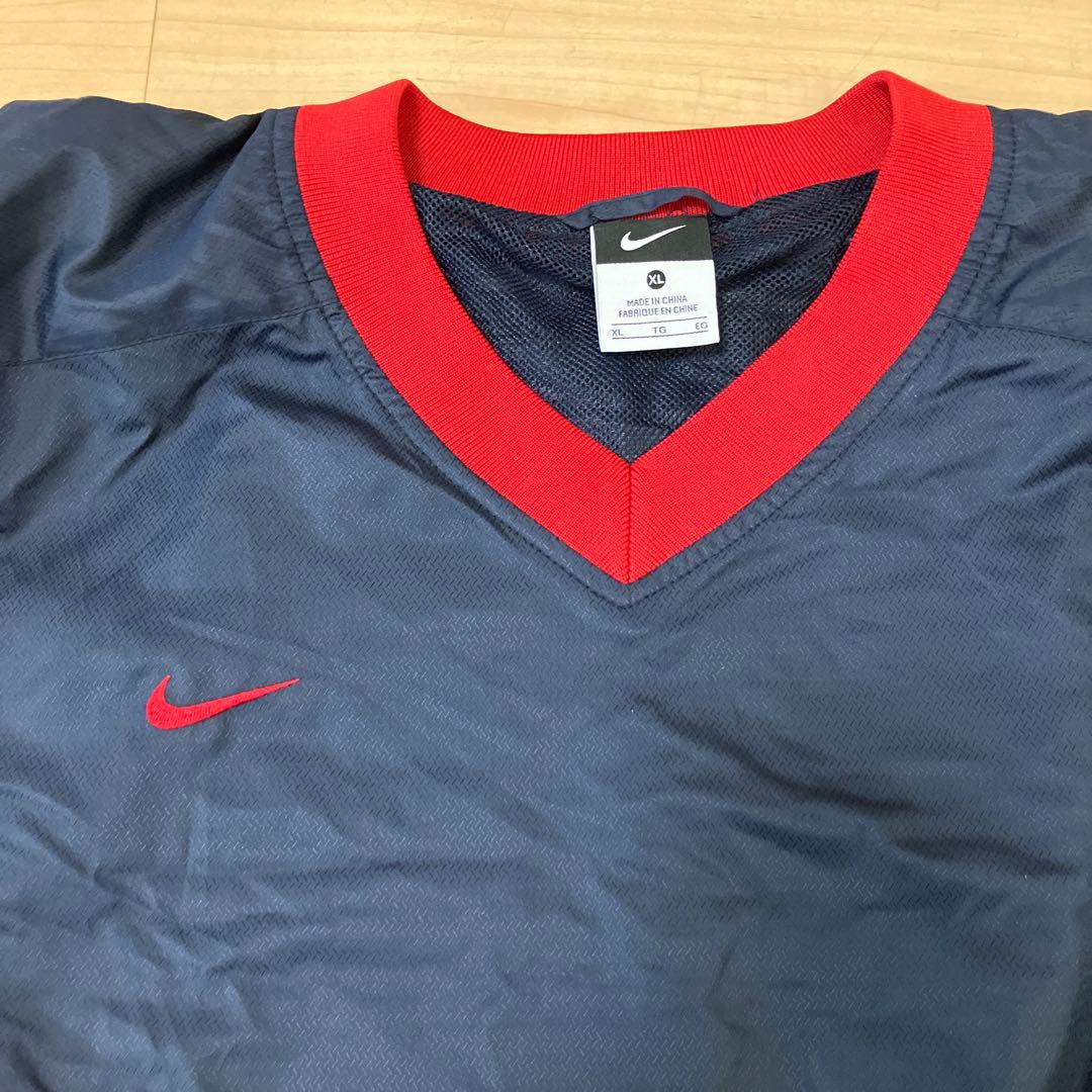 Nike ネイビー 長袖 Vネック ジャケット XL