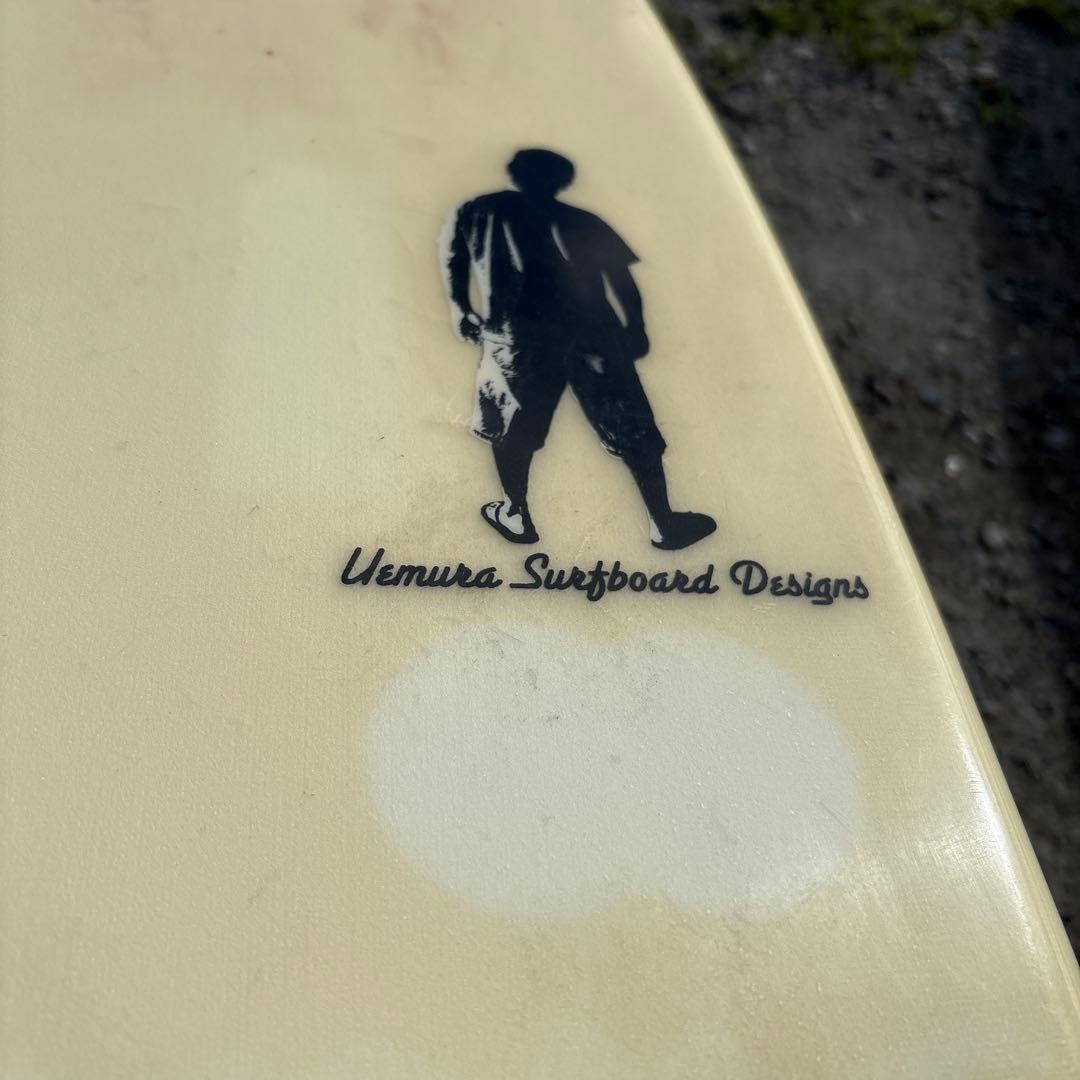 ウエムラサーフボードデザイン9.2ロングボードクリーム色